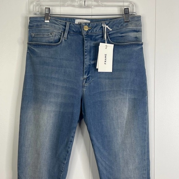 FRAME Le One Skinny Faded NWT High Rise Jeans SZ 2 (See Size Below) - Picture 2 of 9